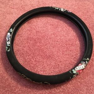 Ed Hardy Steering Wheel Cover Black