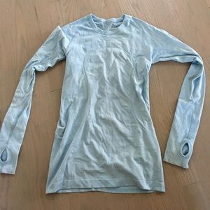 Baby blue Lululemon shirt