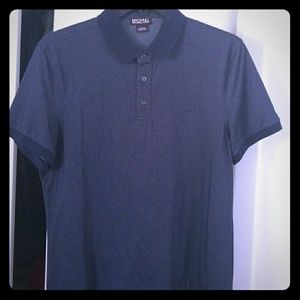 Men's Michael Kors blue contrast polo