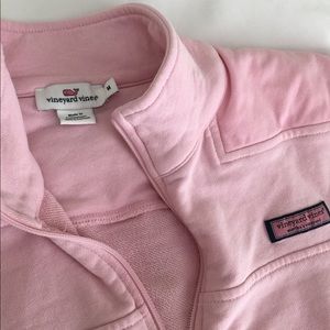 Pink vineyard vines half zip pullover