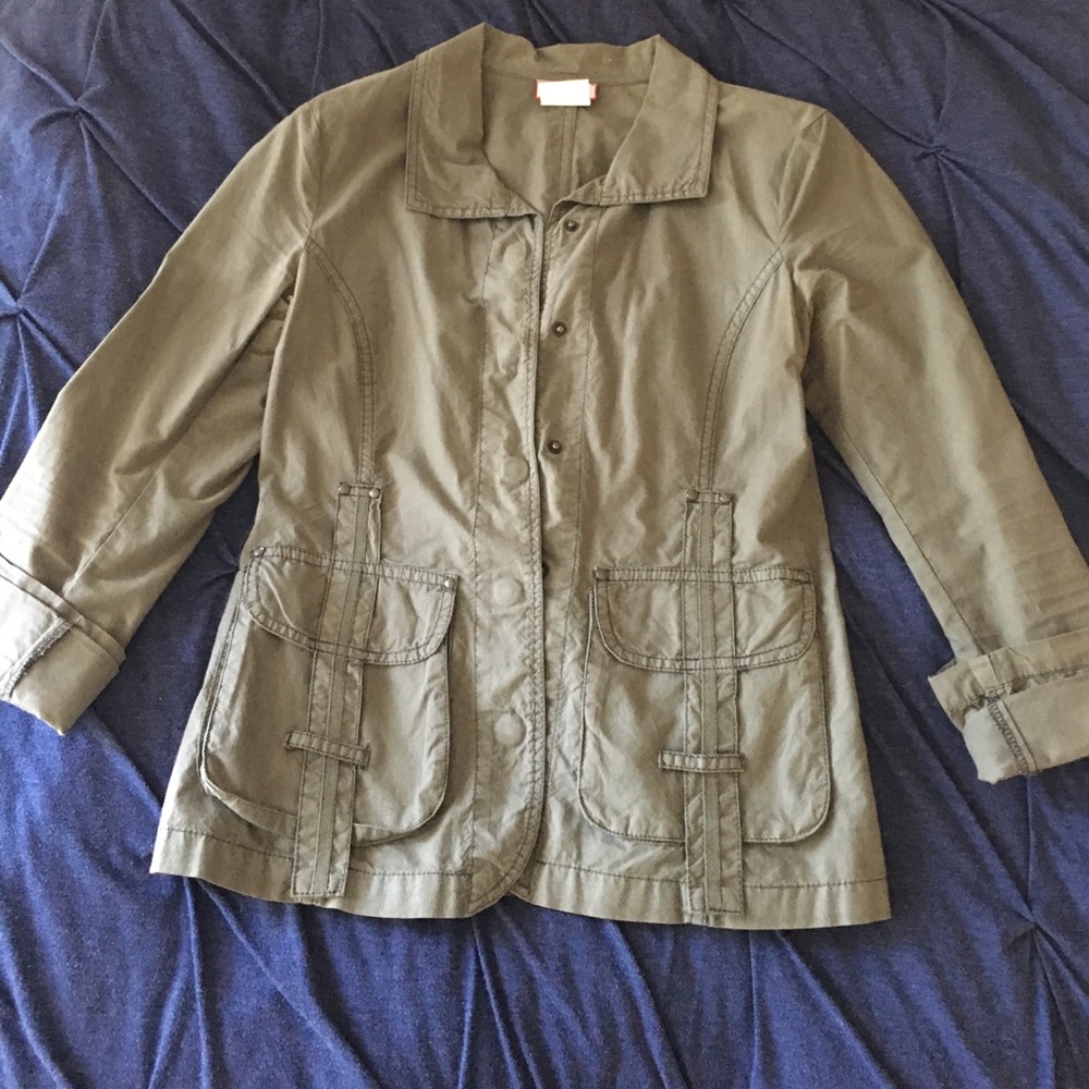 Max&Co army green jacket