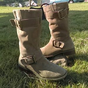 Jessica Simpson tan leather boots