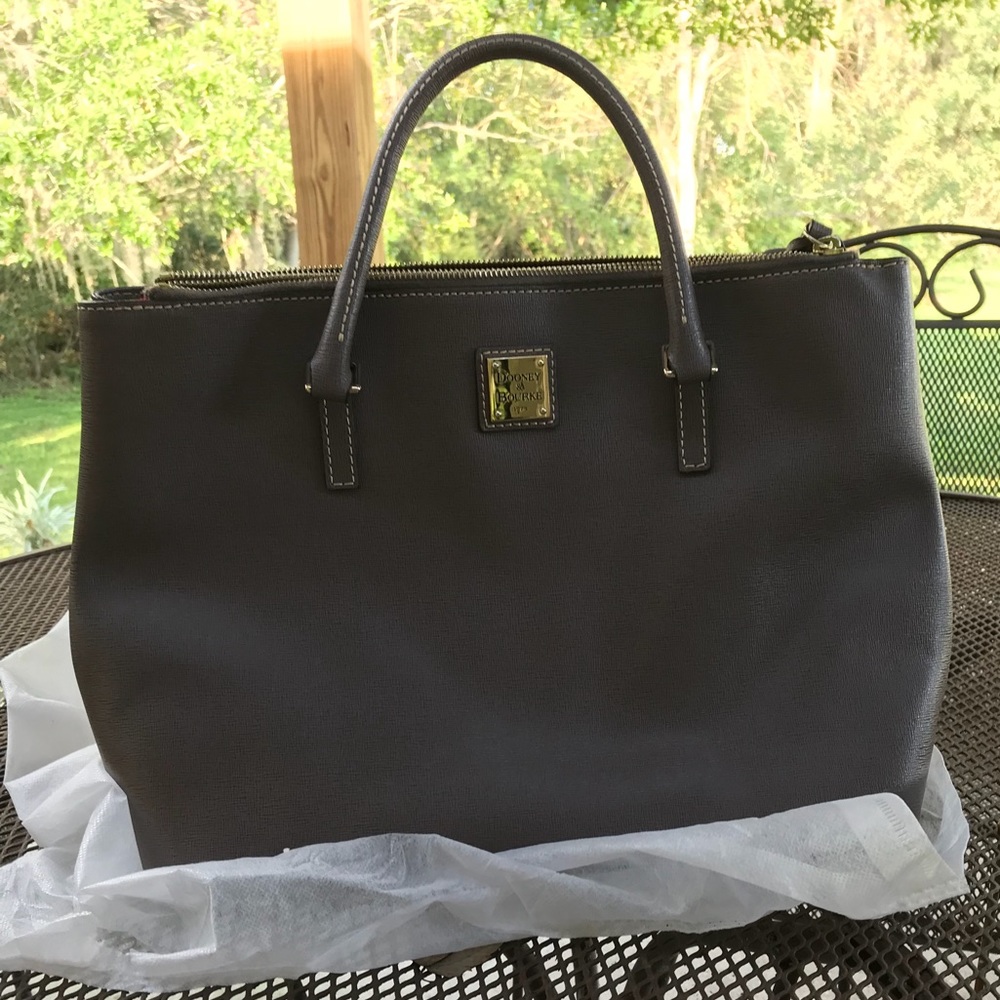 Dooney and Bourke elephant gray satchel