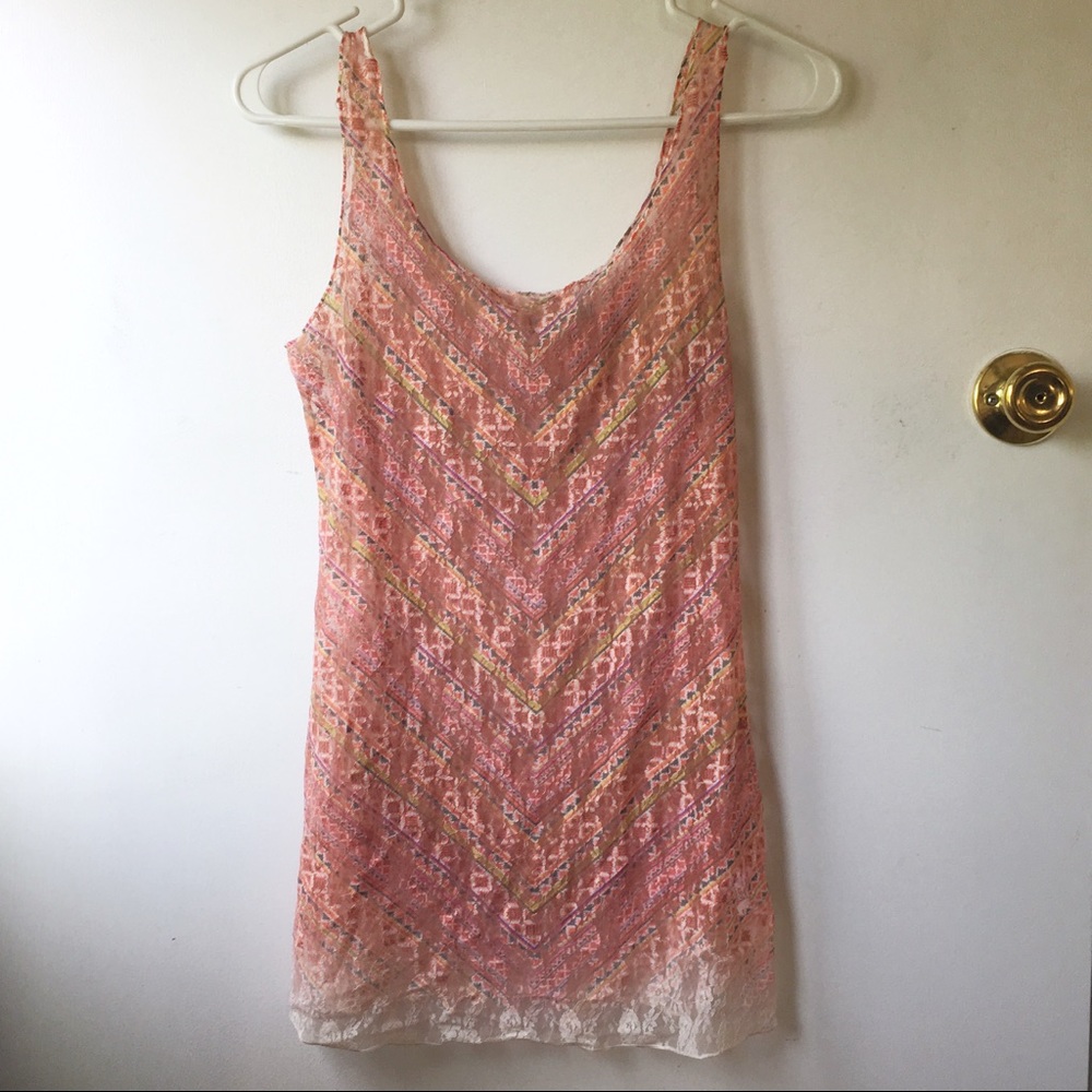 Colorful Lace Tank