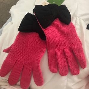 Kate Spade Pink Bow Gloves (new with tags)