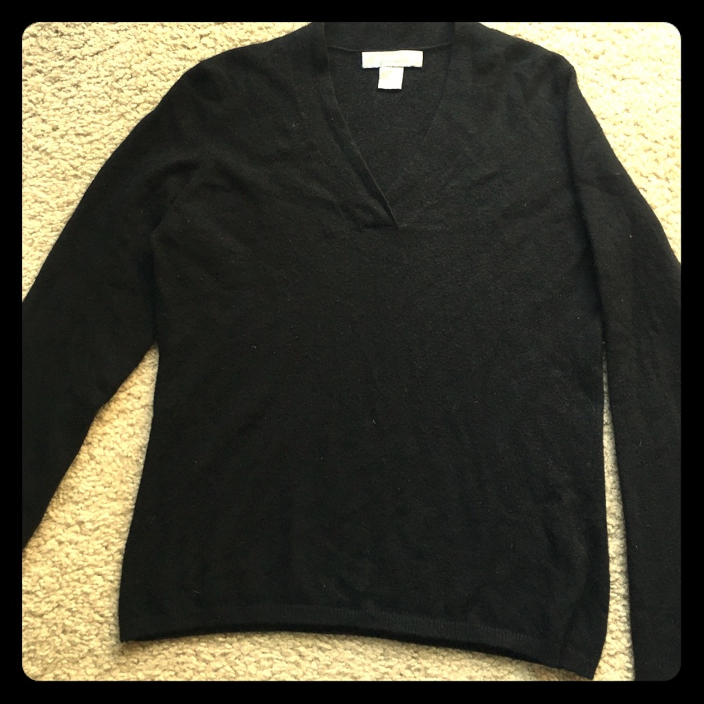 Black cashmere sweater