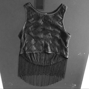 L.A. HEARTS Fringe Tank Top Sexy & Chic Size Small