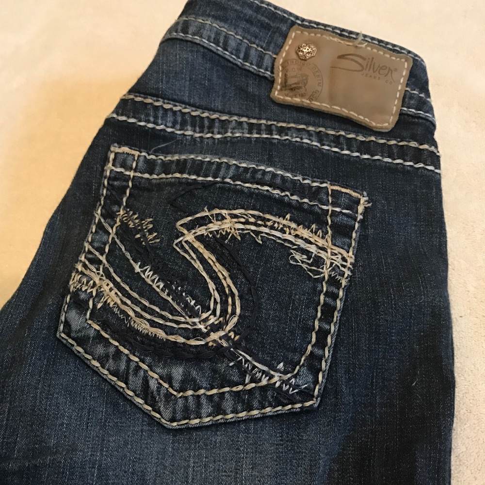 Silver Jean Capris W29