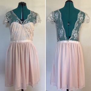 ASOS blush dress, altered sz 10, but not worn!