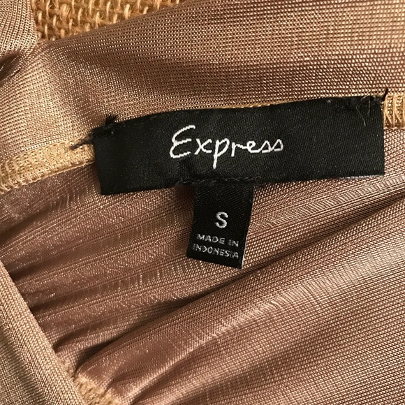 Gold Metallic Deep-V front and back shirt - Picture 4 of 4