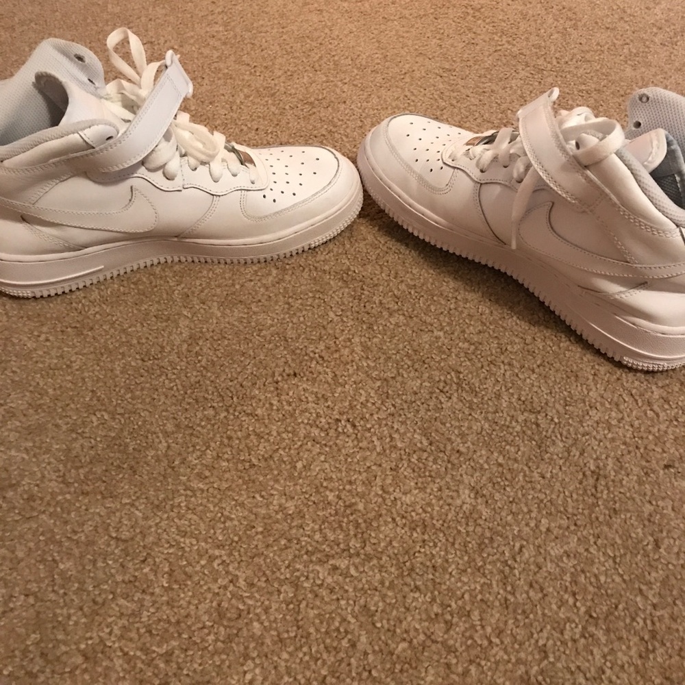 Nike airforces. All white. No marks. Worn one time