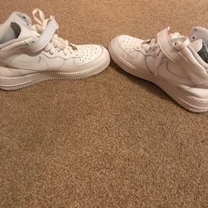 Nike airforces. All white. No marks. Worn one time