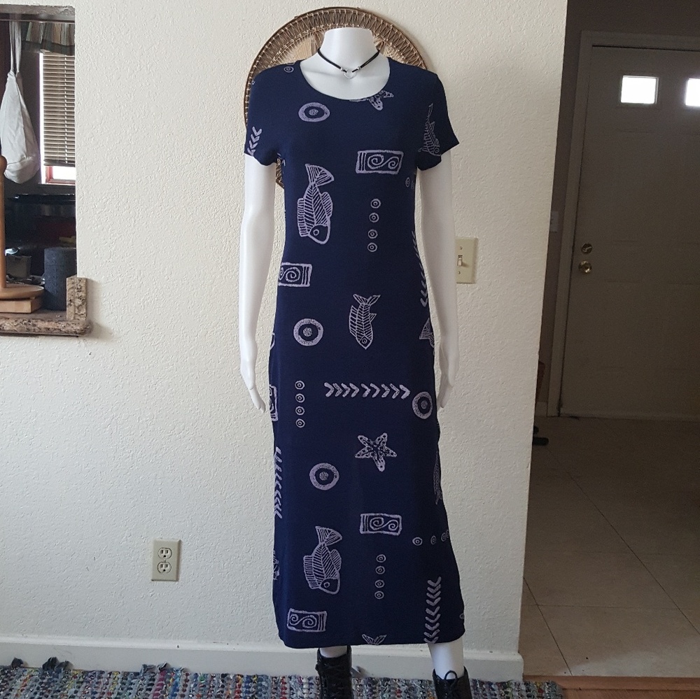 Jersey maxi dress