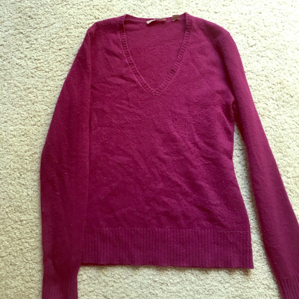 Purple cashmere sweater