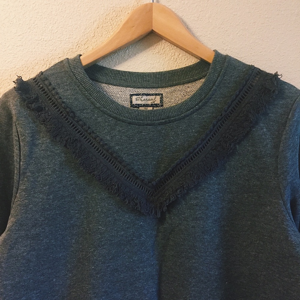 Grey Boho Sweatshirt
