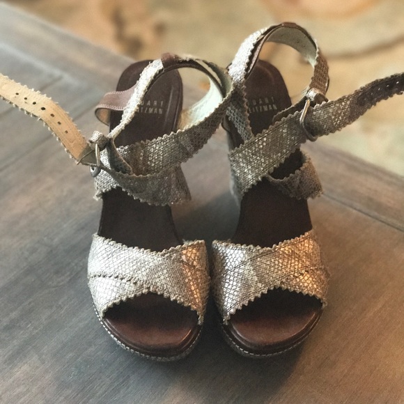 Stuart Weitzman snake print wedge 💎👡 - Picture 4 of 4