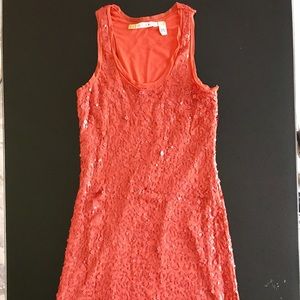 CHELSEA & VIOLET Sequin Knee-Length Dress Lined