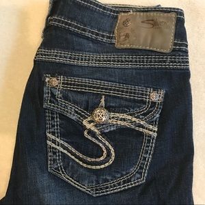 Silver Jean Capris! W29