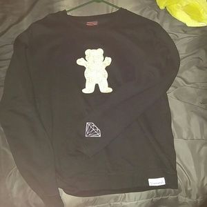 DIAMOND SUPPLY X GRIZZLY GRIP M CREWNECK SWEATER