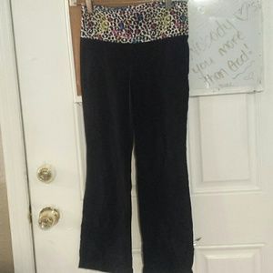 Leopard splatter jogging pants
