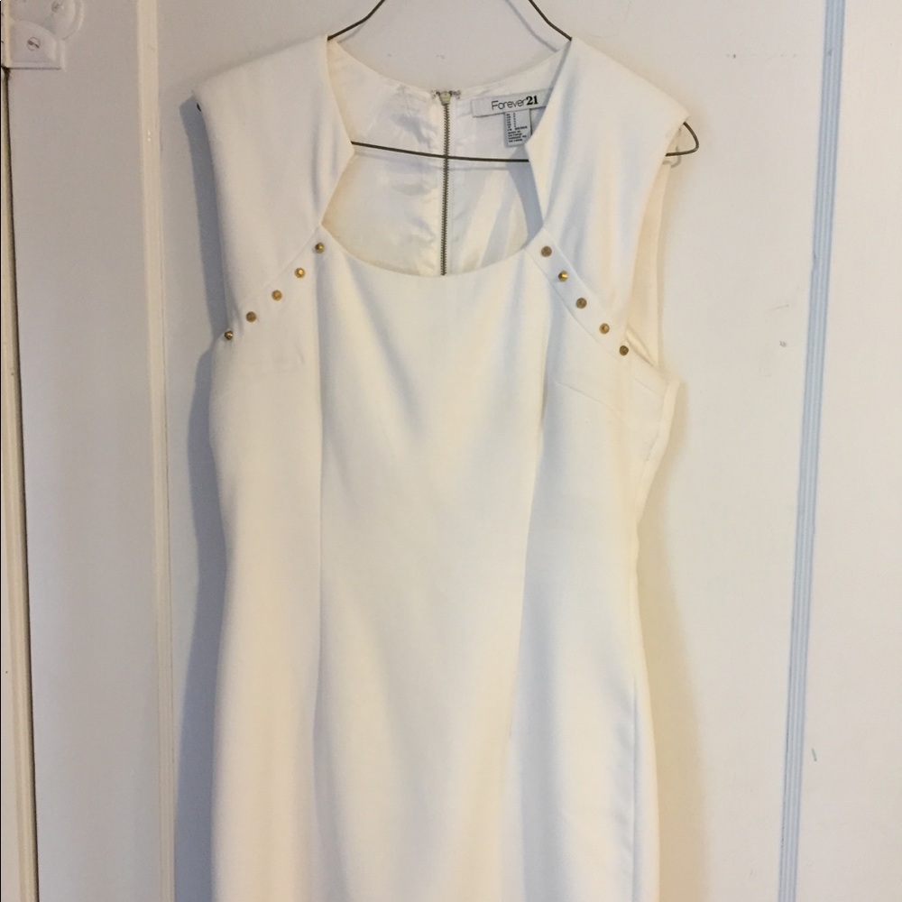 White Studded Dress