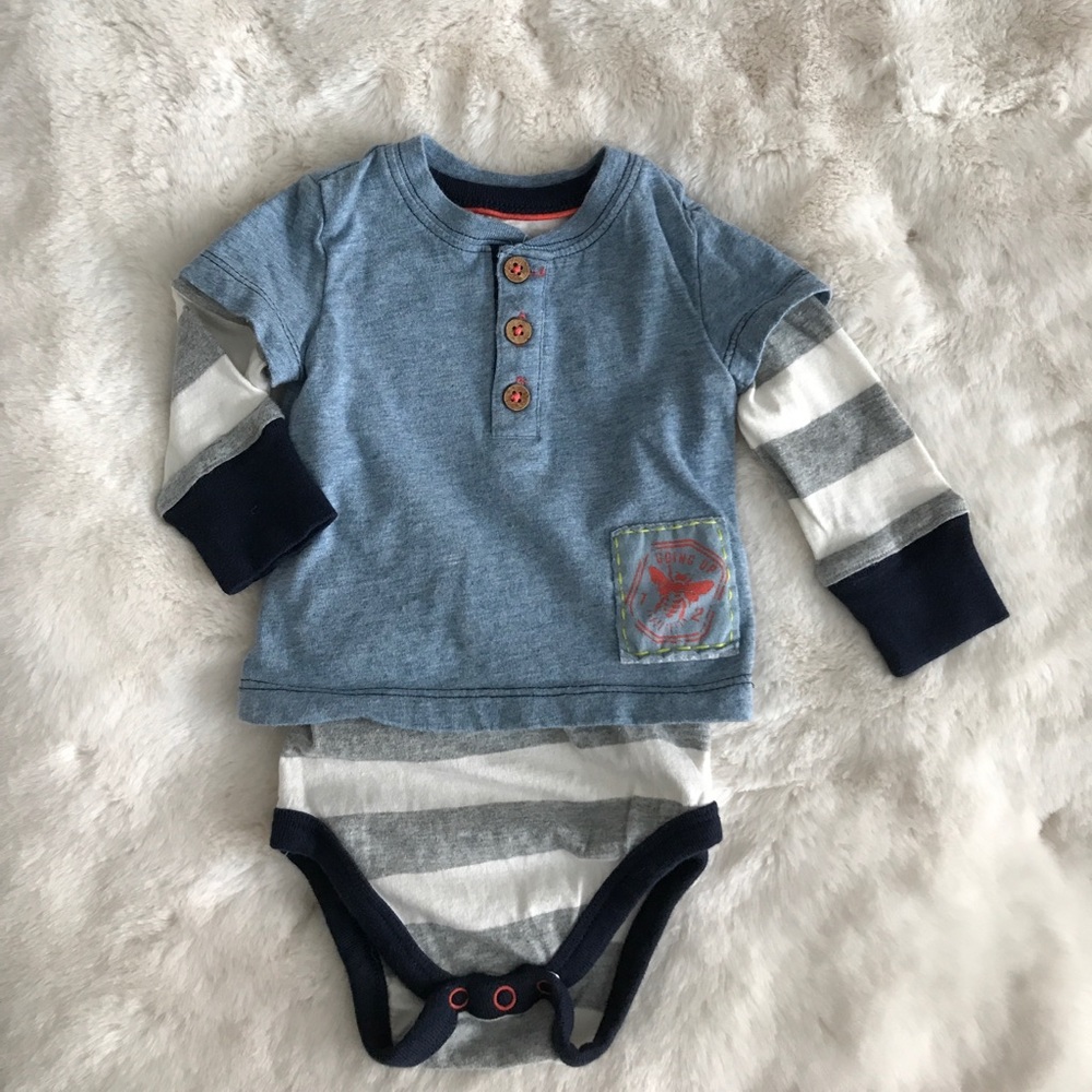 Burt Bee's baby onesie