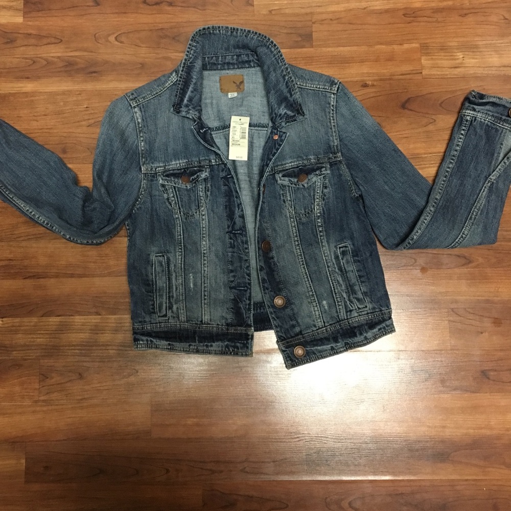American eagle blue jean jacket