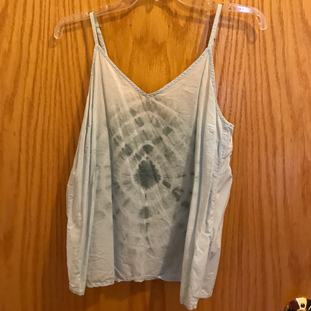 Hurley blue tie dye tank