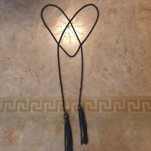 Kendra Scott gunmetal Jake lariat necklace