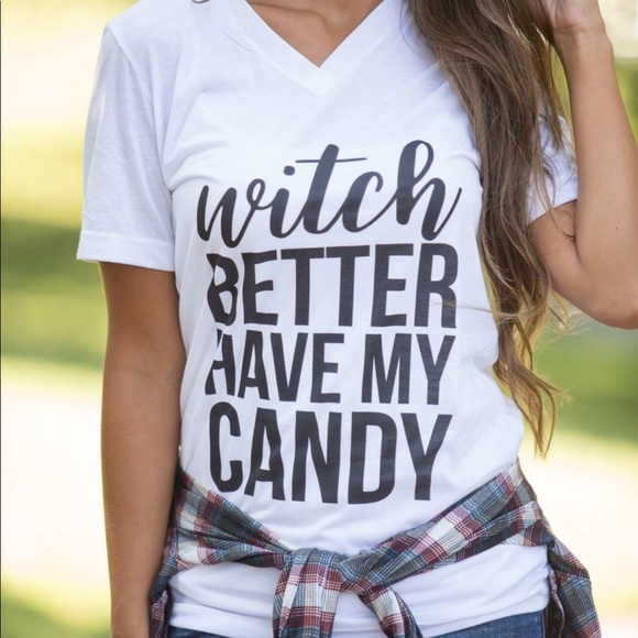 << Witch Better Have My Candy VNeck T - Shirt >> - Picture 3 of 4