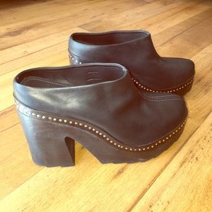 rag & bone Black Clog Shoes