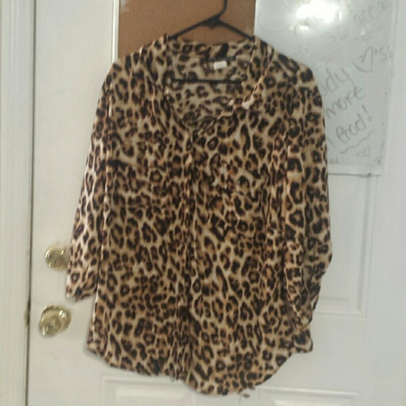 Cheetah blouse - Picture 1 of 2