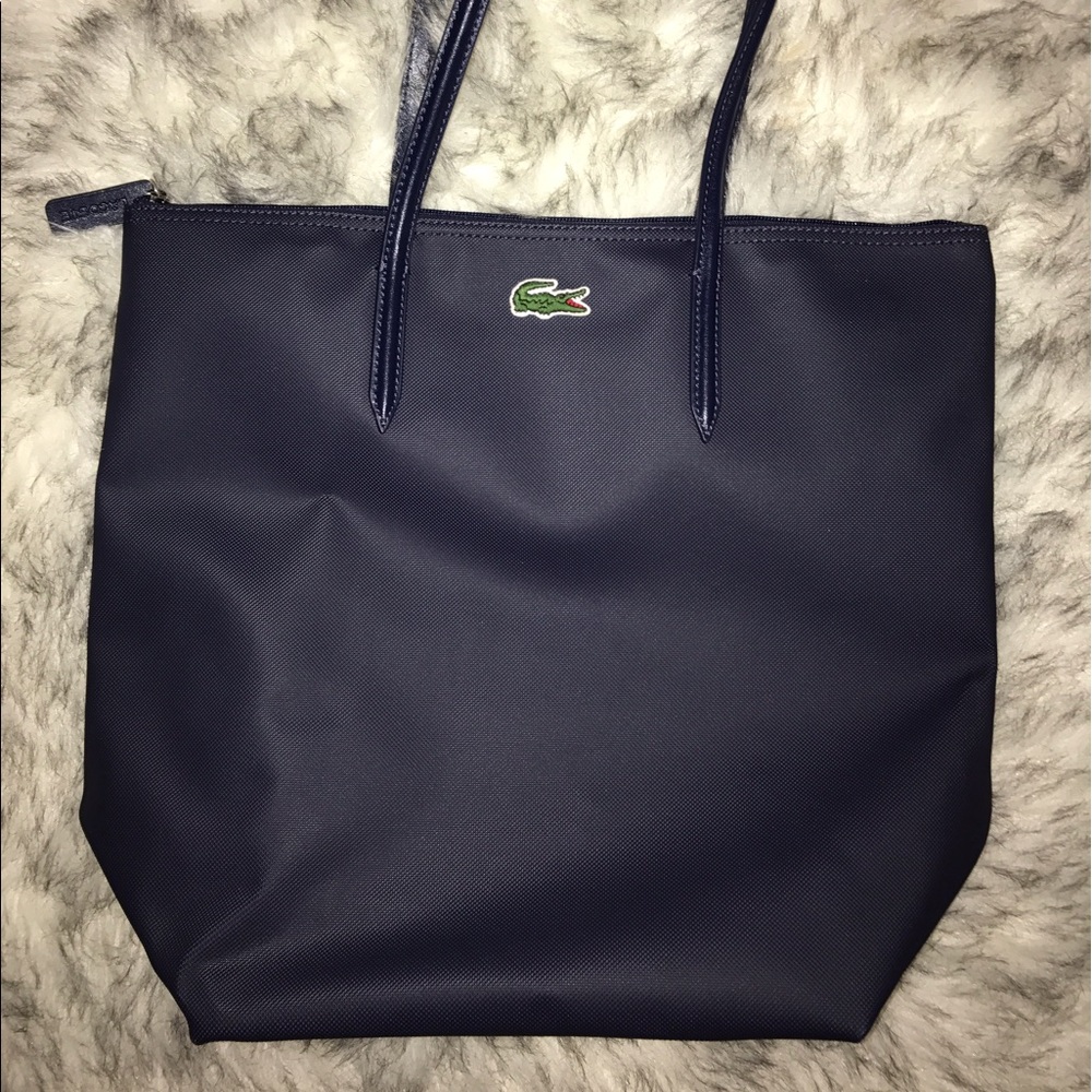 Lacoste large concept bag navy blue