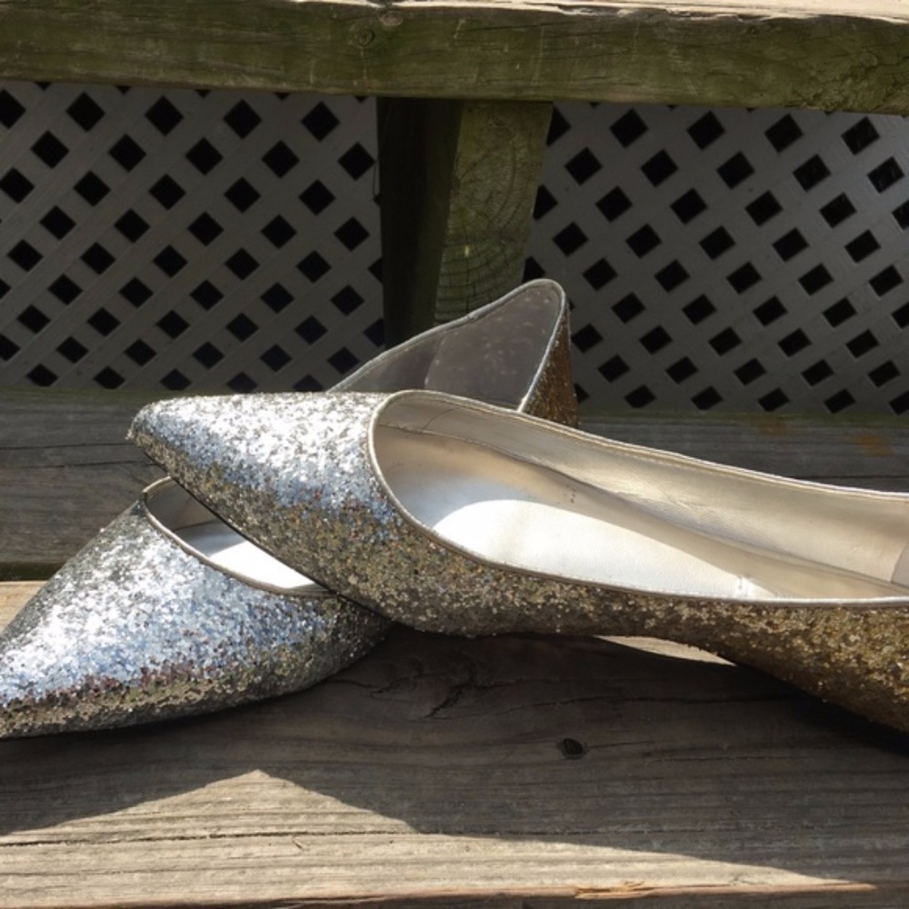 Zara Glitter Pointy Toe Shoe