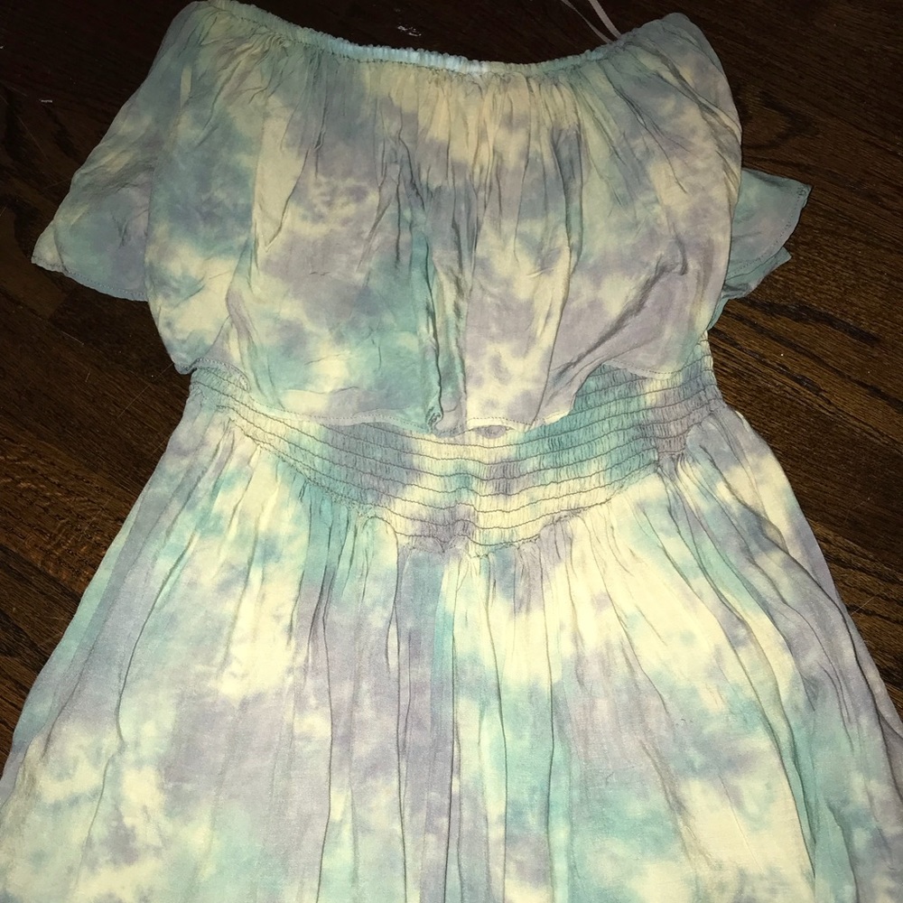 Strapless Tie Dye Tunic