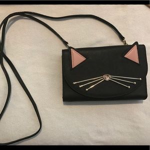Kate spade special edition "cat" crossbody wallet