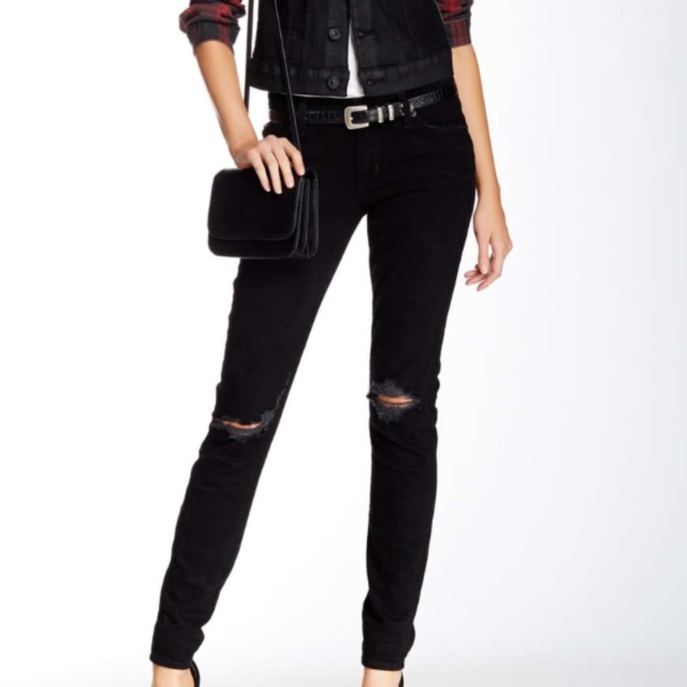 HUDSON KRISTA SUPER SKINNY 27 BLACK
