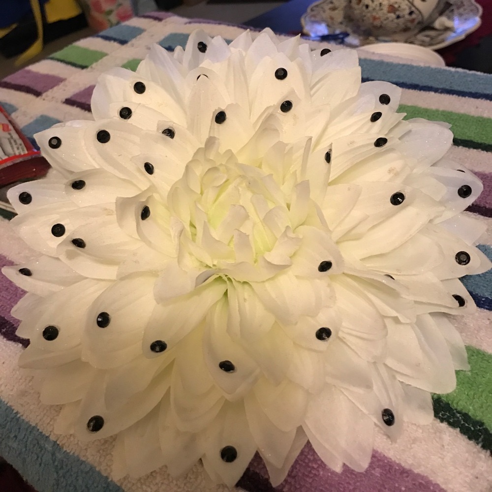 Large Artificial Flowers in multiple colors.