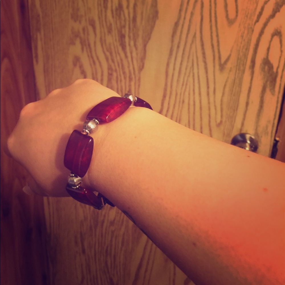 ✨Red Stretchy bracelet 5 For $25 ✨