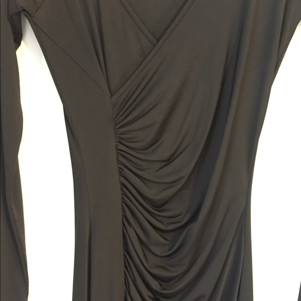 Black Ruched Dress - Picture 2 of 3