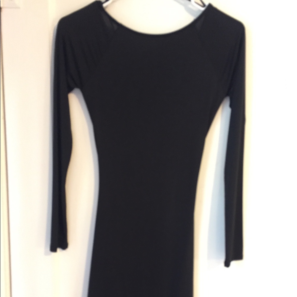 Black Ruched Dress - Picture 3 of 3
