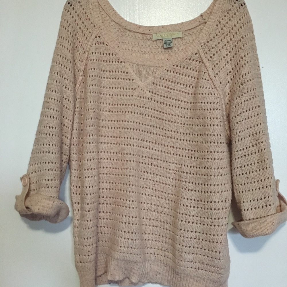 Pink fall sweater