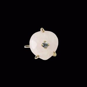 Rose Quartz Heart Ring