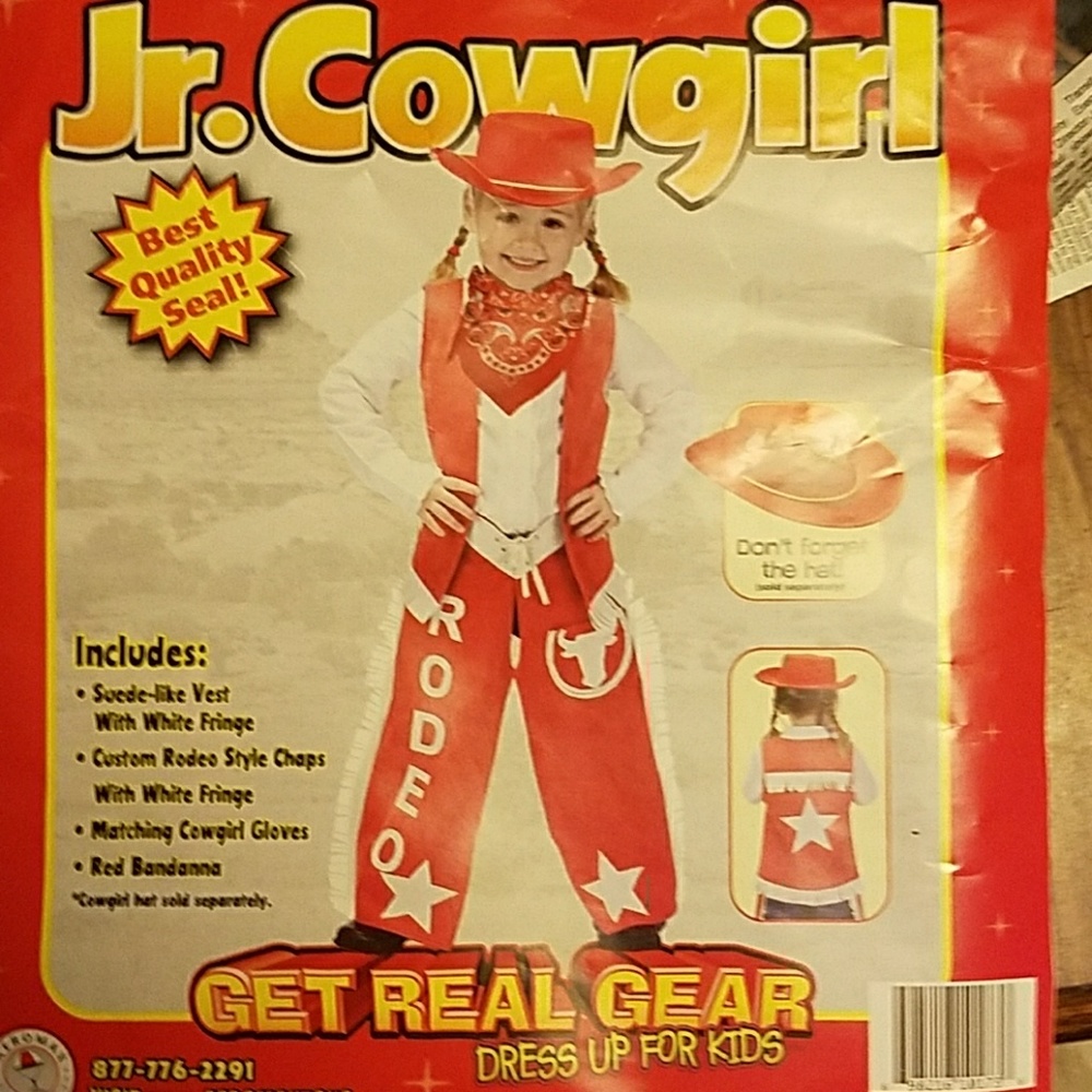 Girls costume runs small
