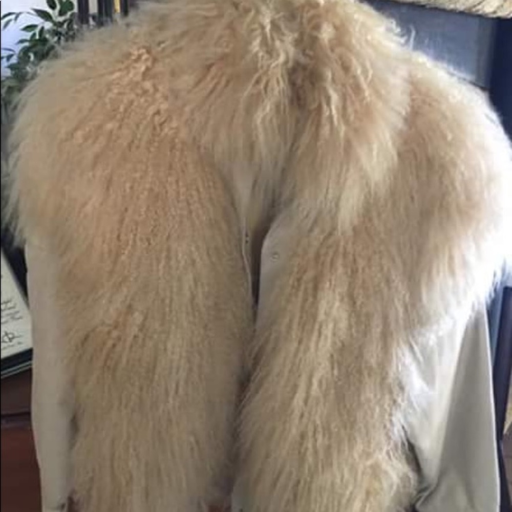 Real llama fur jacket/ vest