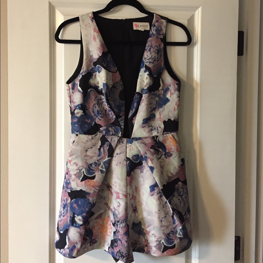 Deep V-Neck Romper