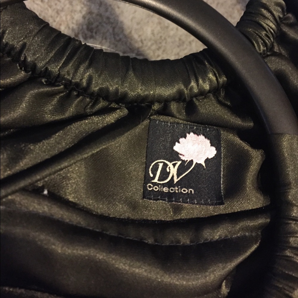 Adorable silk bag in dark green - Picture 3 of 3