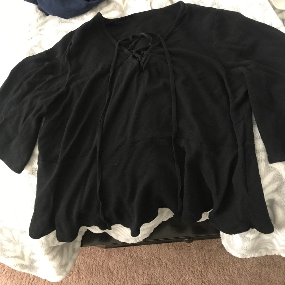 Lace up shirt