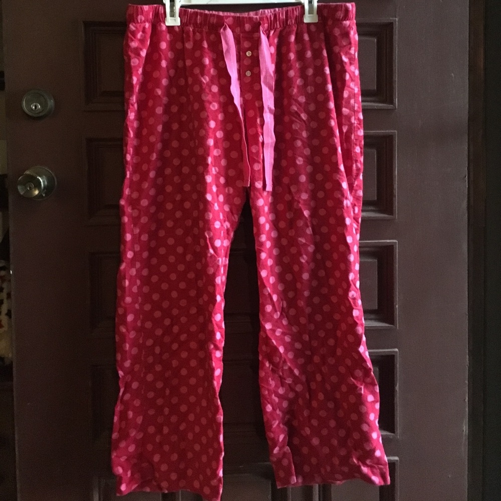 Women's Pink and Red Sleeping Pants