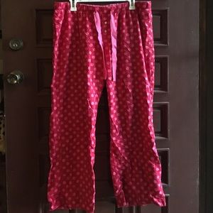 Women's Pink and Red Sleeping Pants